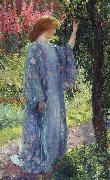 Guy Rose The Blue Kimono oil painting on canvas